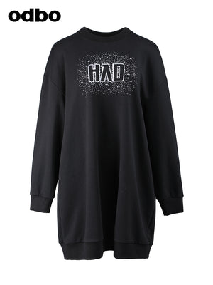Heardbyodbo秋冬2022年新款女黑色衛衣女設計感小眾寬鬆針織上衣