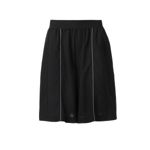 【商場同款】odbo/歐迪比歐春裝2022年新款女黑色五分休閒裙褲子