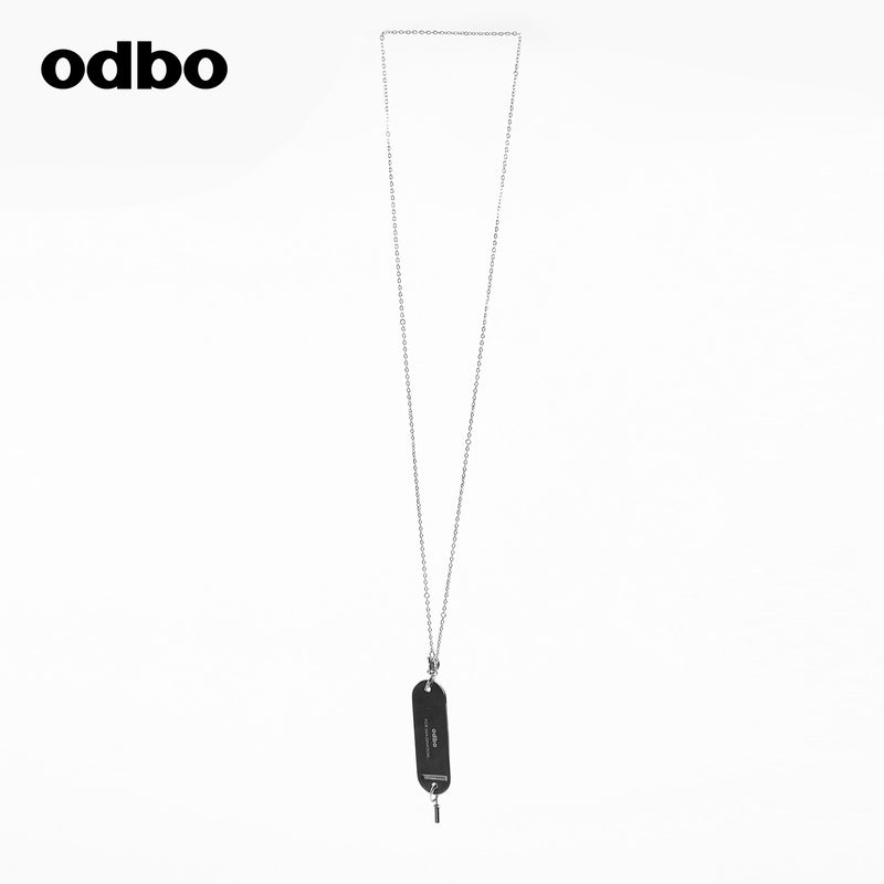 【商場同款】odbo/歐迪比歐潮牌街頭百搭金屬飾品設計感小眾項鍊