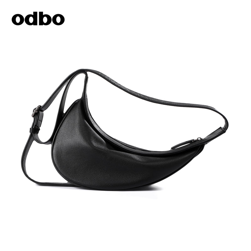 【商場同款】odbo/歐迪比歐設計師品牌牛皮包包單肩包斜挎包