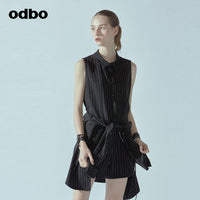 Odbo/歐迪比歐專櫃同款設計師品牌2022春假兩件連體褲