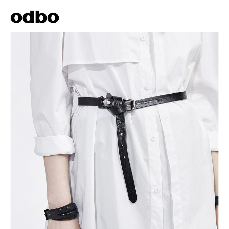 Odbo/歐迪比歐專櫃同款設計師品牌腰帶皮帶女