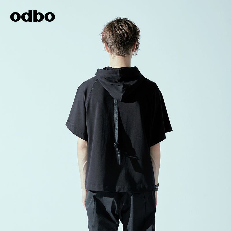 Odbo/歐迪比歐專櫃同款設計師品牌2022春男短袖衛衣