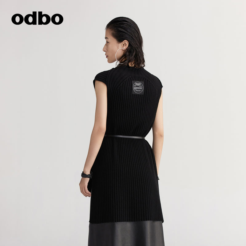 【商場同款】odbo/歐迪比歐設計感外穿毛衣女秋冬2022新款針織衫