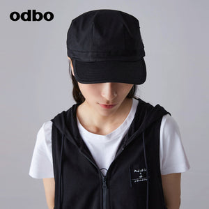 【商場同款】odbo/歐迪比歐時尚鴨舌帽女防曬防紫外線太陽帽子