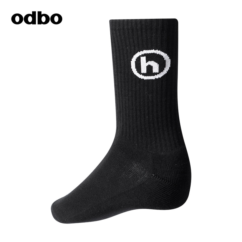 Odbo/歐迪比歐專櫃同款設計師品牌中筒襪子長襪