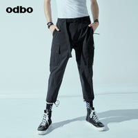 Odbo/歐迪比歐專櫃同款設計師品牌2022春男工裝哈倫褲
