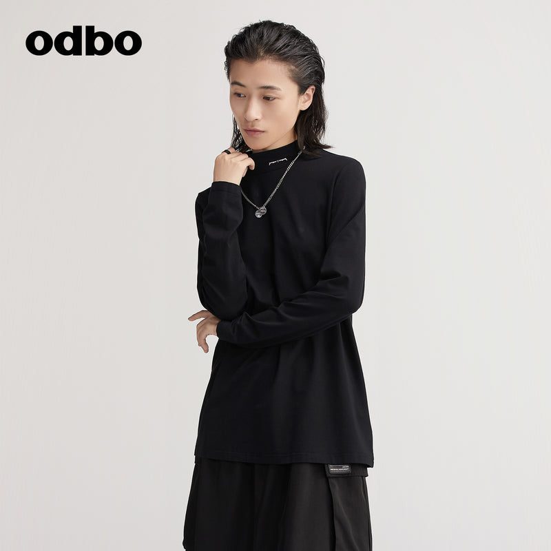 【商場同款】odbo/歐迪比歐專櫃同款設計師品牌長袖修身針織衫女