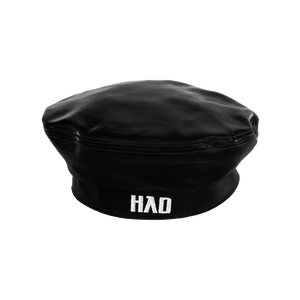 Heardbyodbo2022年新款女時尚海軍風黑色貝雷帽女英倫風八角帽子