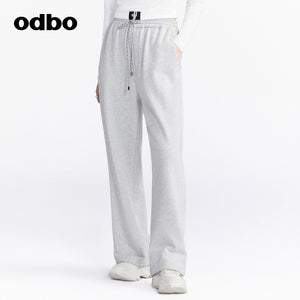 Odbo/歐迪比歐heard by odbo原創品牌休閒闊腿褲長褲女士褲子