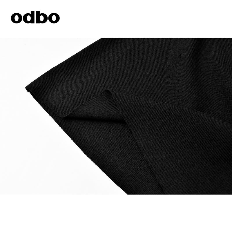 【商場同款】odbo/歐迪比歐修身百搭針織衫女夏季2022年新款上衣