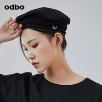 【商場同款】odbo/歐迪比歐法式復古貝雷帽女2022年新款時尚帽子