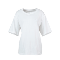 Odbo 寬鬆顯瘦白色短袖t恤女夏季2022年新款舒適百搭休閒氣質上衣