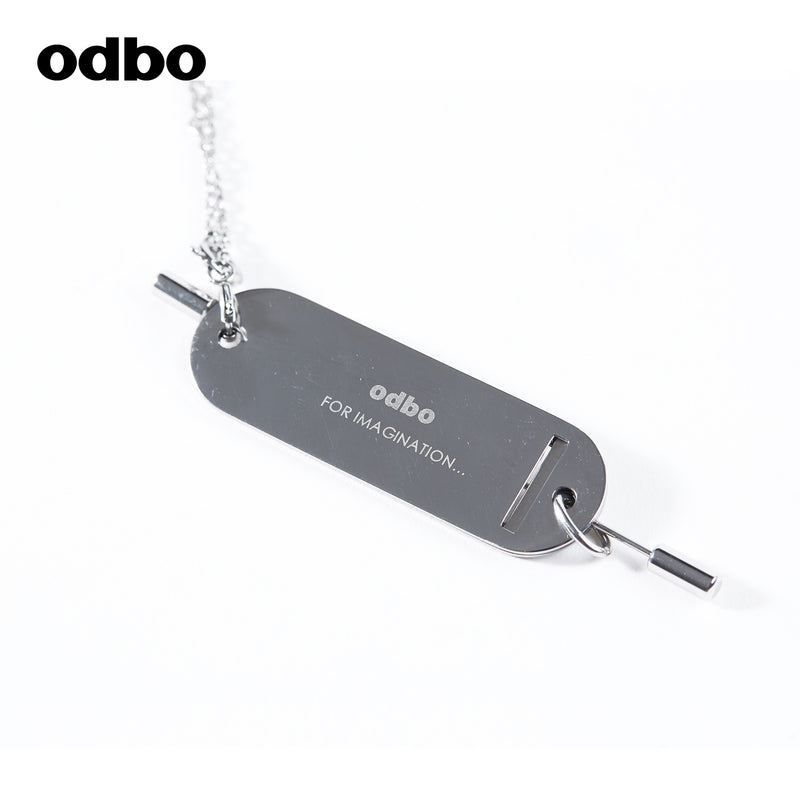 【商場同款】odbo/歐迪比歐潮牌街頭百搭金屬飾品設計感小眾項鍊