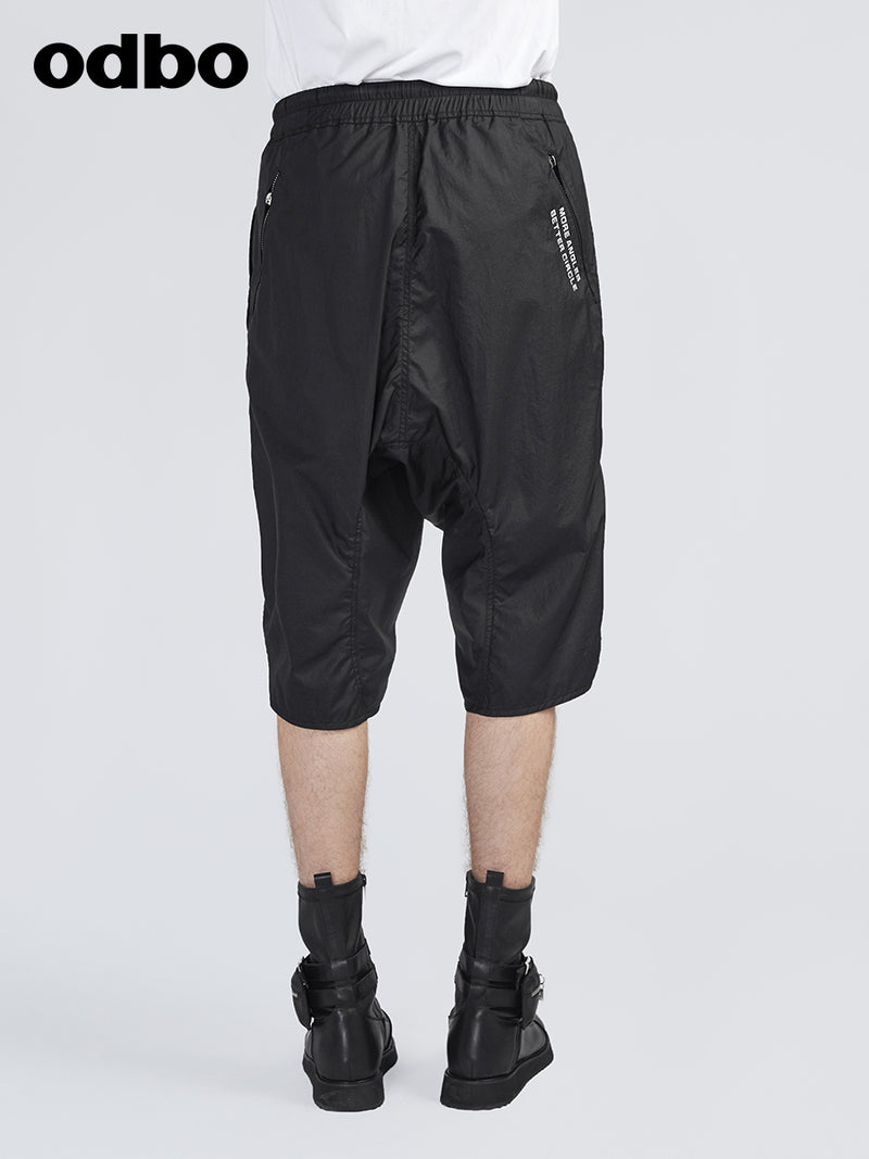 Odbo/歐迪比歐專櫃同款設計師品牌男士休閒短褲五分褲