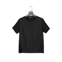 Odbo大牌高端設計感拼接短袖T恤男夏季薄款休閒冰絲圓領寬鬆上衣