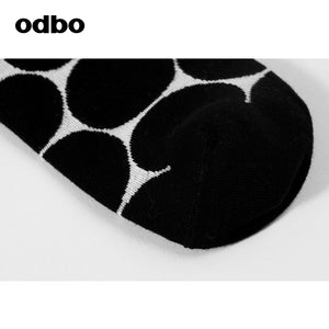 【商场同款】odbo/欧迪比欧潮牌街头潮袜全棉中筒袜袜子女春ins潮