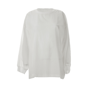 Odbo/歐迪比歐防曬衣女2022年夏季防紫外線透氣輕薄寬鬆白色上衣